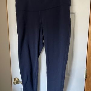 Athleta Altitude Tight in Polartec Power Stretch size 2X Navy Blue
